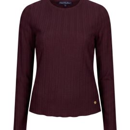 RED BUTTON-SRB5162-BURGUNDY